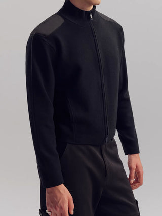 NFAI Patch Zip Knit Jacket