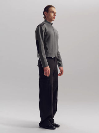 NFAI Patch Zip Knit Jacket