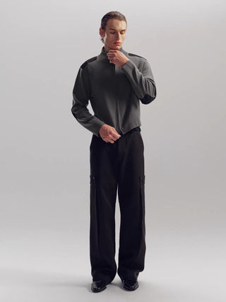 NFAI Patch Zip Knit Jacket