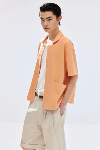 Simple Project Terry Shirt-Peach