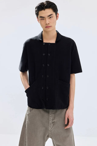 Simple Project Terry DB shirt-Black