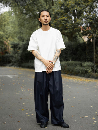 MIZUTOKI Ponte Roma Basic Tee-Shimmer White