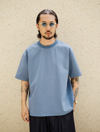 MIZUTOKI Ponte Roma Basic Tee-Serene Blue