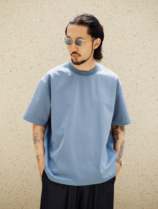 MIZUTOKI Ponte Roma Basic Tee-Serene Blue