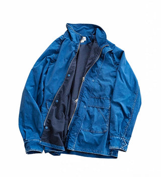 MIZUTOKI Vintage Nylon Denim Fleece Jacket