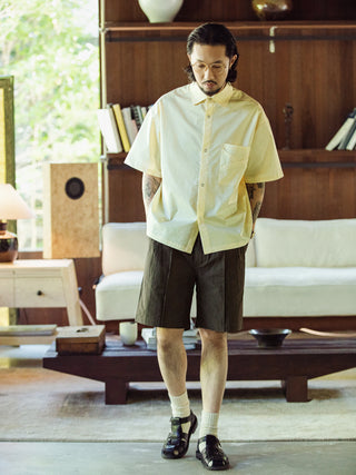 MIZUTOKI Supima Origami Shirt-Yuzu Moon