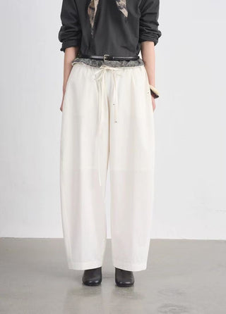 BALIANG Paisley Balloon Pants-Cloud White