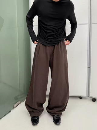 NFAI Cuffed Sweatpants-Brown