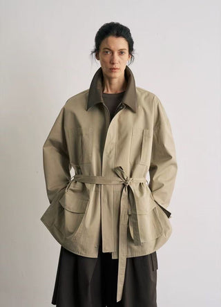 BALIANG Su Safari Jacket-Khaki Beige