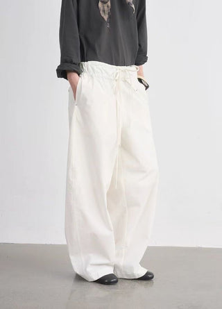 BALIANG Paisley Balloon Pants-Cloud White