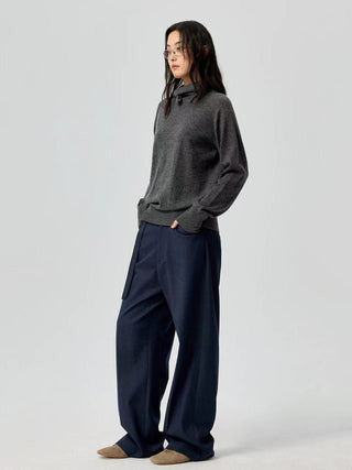 Simple Project Belted Relaxed Trousers