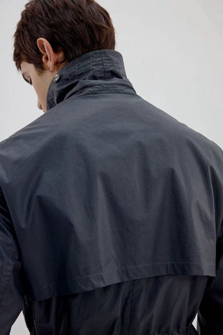 Simple Project Coated Field Jacket-Mermaid Grey