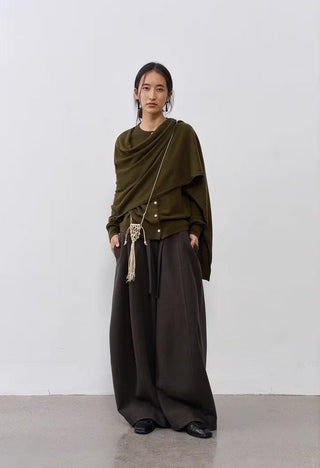 BALIANG Northern Trousers-Moss Brown