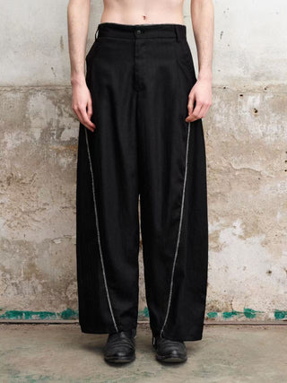 ILNya Raw Hem Casual Trousers