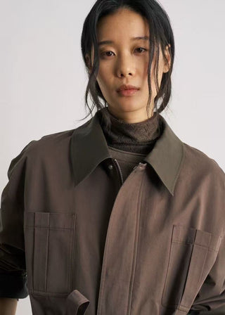 BALIANG Su Safari Jacket-Earth Brown