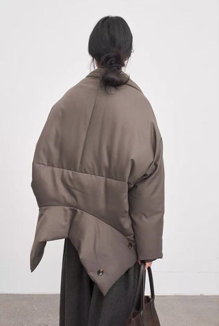 BALIANG Reversible Batwing Down Coat-Truffle Brown