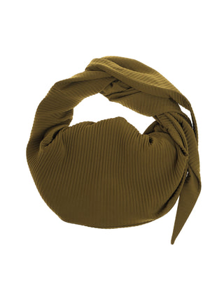 6CRAYON Pleated Hobo Bag-Moss Green