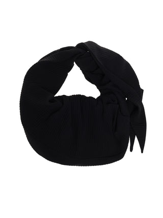 6CRAYON Pleated Hobo Bag-Black