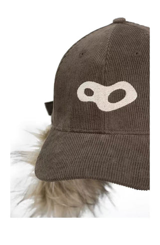 Relabel Corduroy Fur Baseball Cap