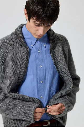 Simple Project Cowichan Sweater-Gray