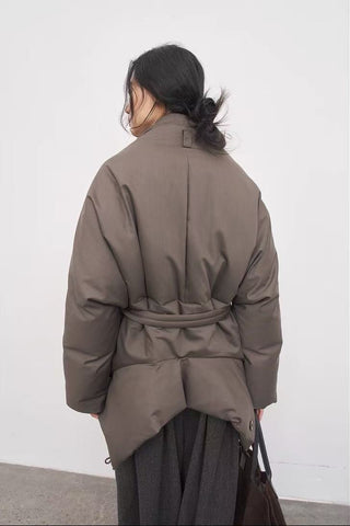 BALIANG Reversible Batwing Down Coat-Truffle Brown