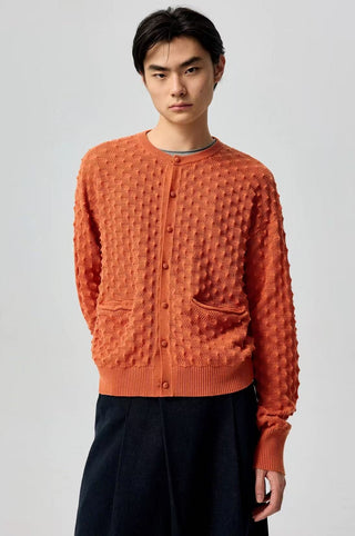 Simple Project Pineapple Stitch Sweater-Orange