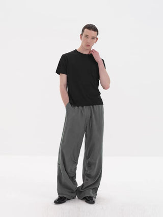 NFAI Draped Trousers-Moss Gray