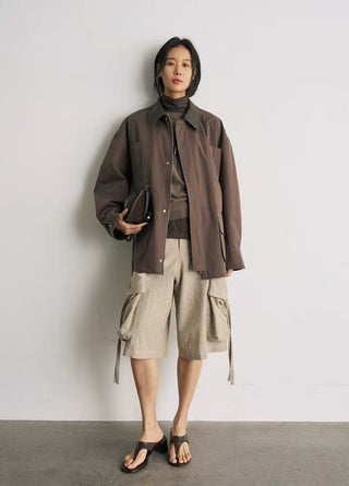 BALIANG Su Safari Jacket-Earth Brown