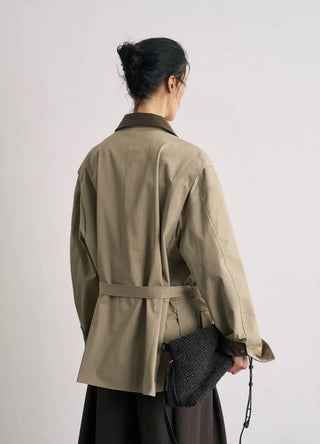BALIANG Su Safari Jacket-Khaki Beige