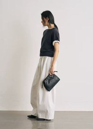 BALIANG Twill Balloon Pants-White