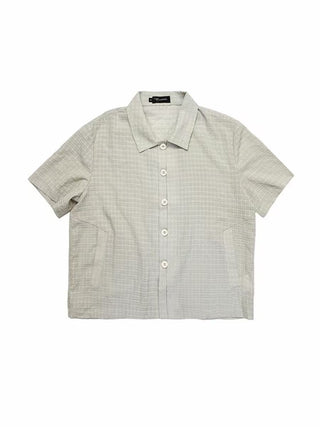 Conchoboe Check Half Shirt-Off White