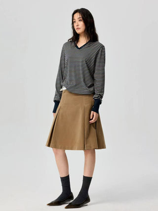 Simple Project Striped Polo-Navy