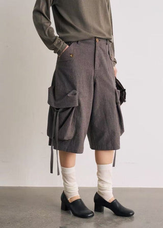 BALIANG Linen Cargo Jorts