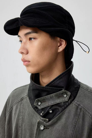 Simple Project Coated Coat-Gray