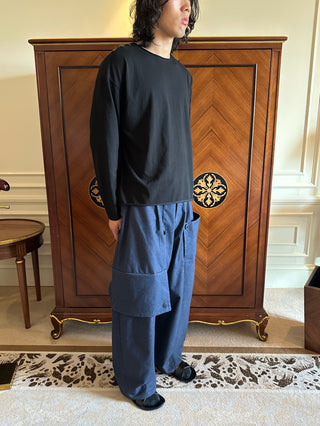 Conchoboe Sailor Pants-Navy