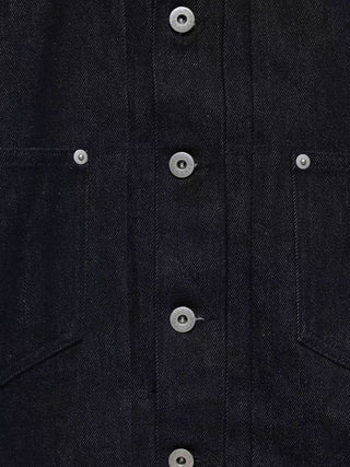 6CRAYON 11.3oz Indigo Blue Non-Fade Short Denim Jacket