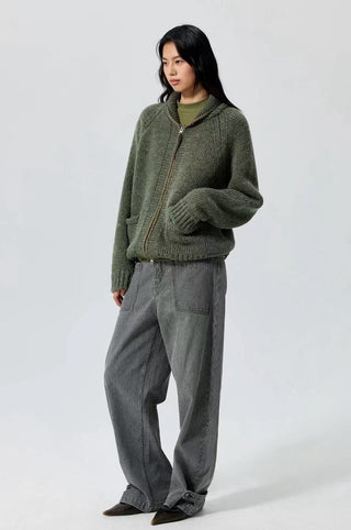 Simple Project Cowichan Sweater-Oak Green