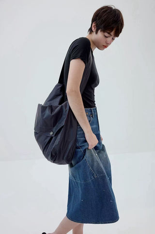 OVS Coated Bag-Navy Gray