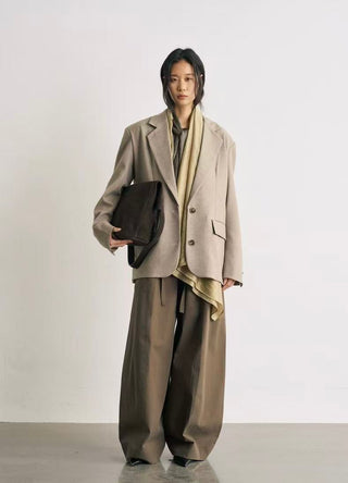 BALIANG Nomadic Scarf Blazer-Lotus Pink