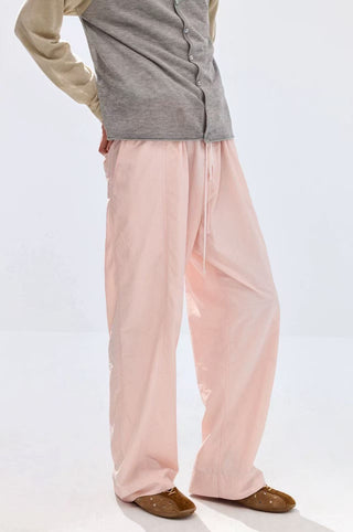 Simple Project Nylon Kendo Trousers-Pink
