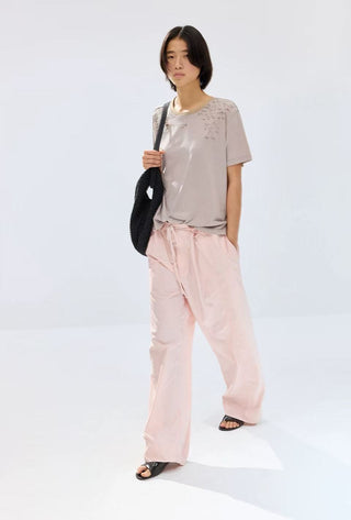 Simple Project Nylon Kendo Trousers-Pink