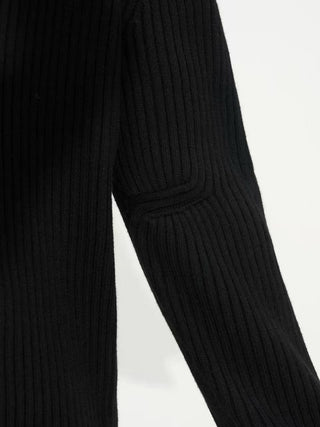 NFAI Woolen Cardigan-Black