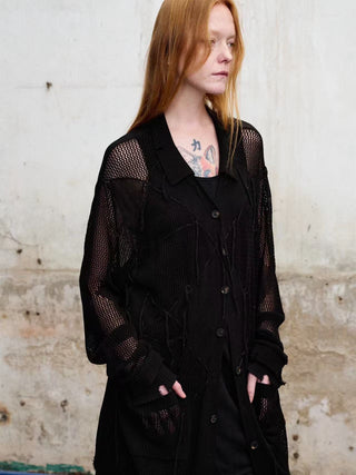 ILNya Distressed Knit Cardigan