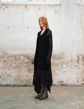 ILNya Distressed Knit Cardigan