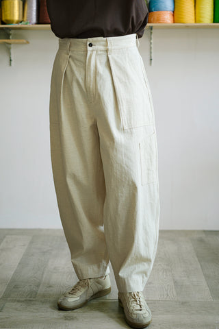 MIZUTOKI Baker Pants-Linen White