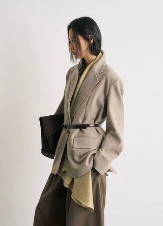 BALIANG Nomadic Scarf Blazer-Lotus Pink